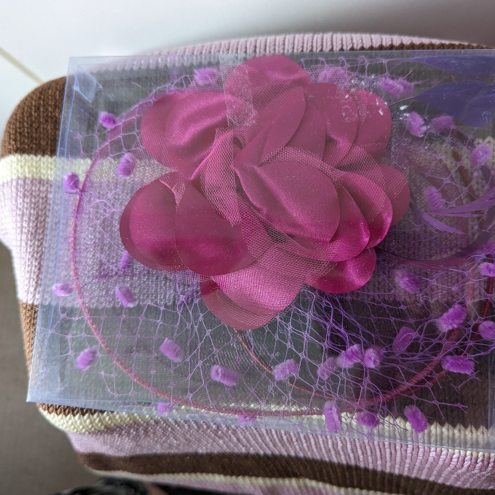 New Lilac Purple Fascinator - Picture 7 of 7